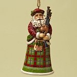 Scotttish Santa Ornament
